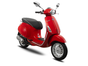 xe Vespa màu đỏ mới